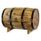 Vintiquewise Wooden Barrel Treasure Chest QI003066 - alternate 1